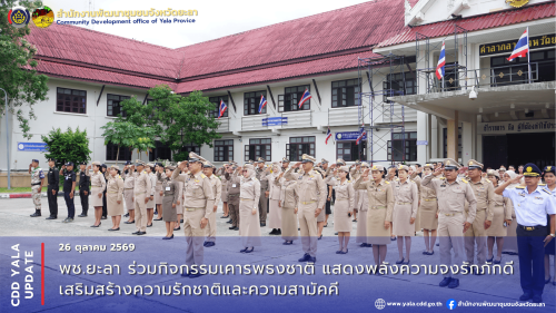 พช.ยะลา ร่วมการประชุมขับเคลื่อนภารกิจสำคัญของกระทรวงมหาดไทย ผ่านระบบวีดิทัศน์ทางไกล (VCS)